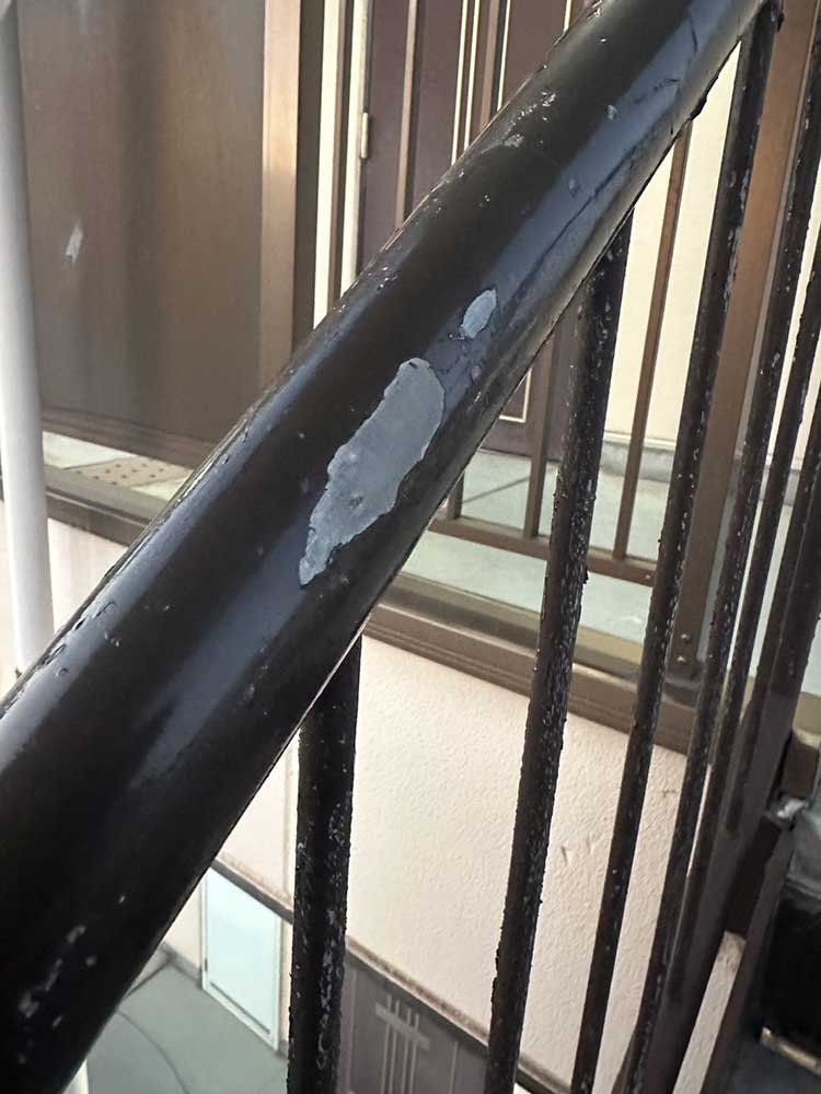 手摺・階段塗り替え工事